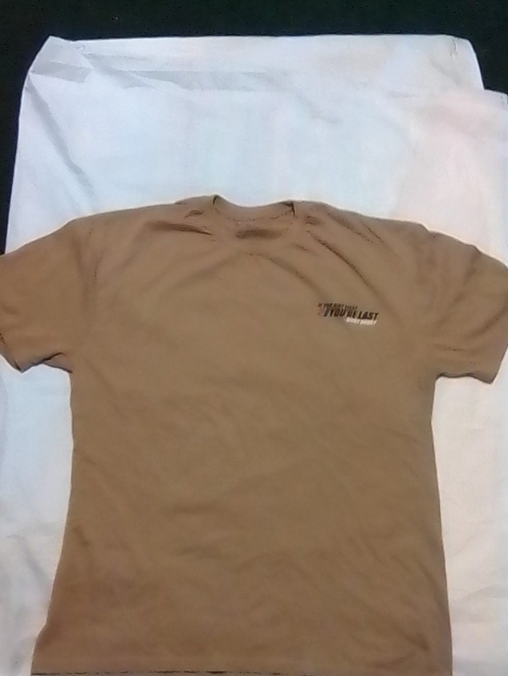 Men's Short Sleeve Tan Graphic Tee Talladega nights the Ballad Of Ricky Bobby